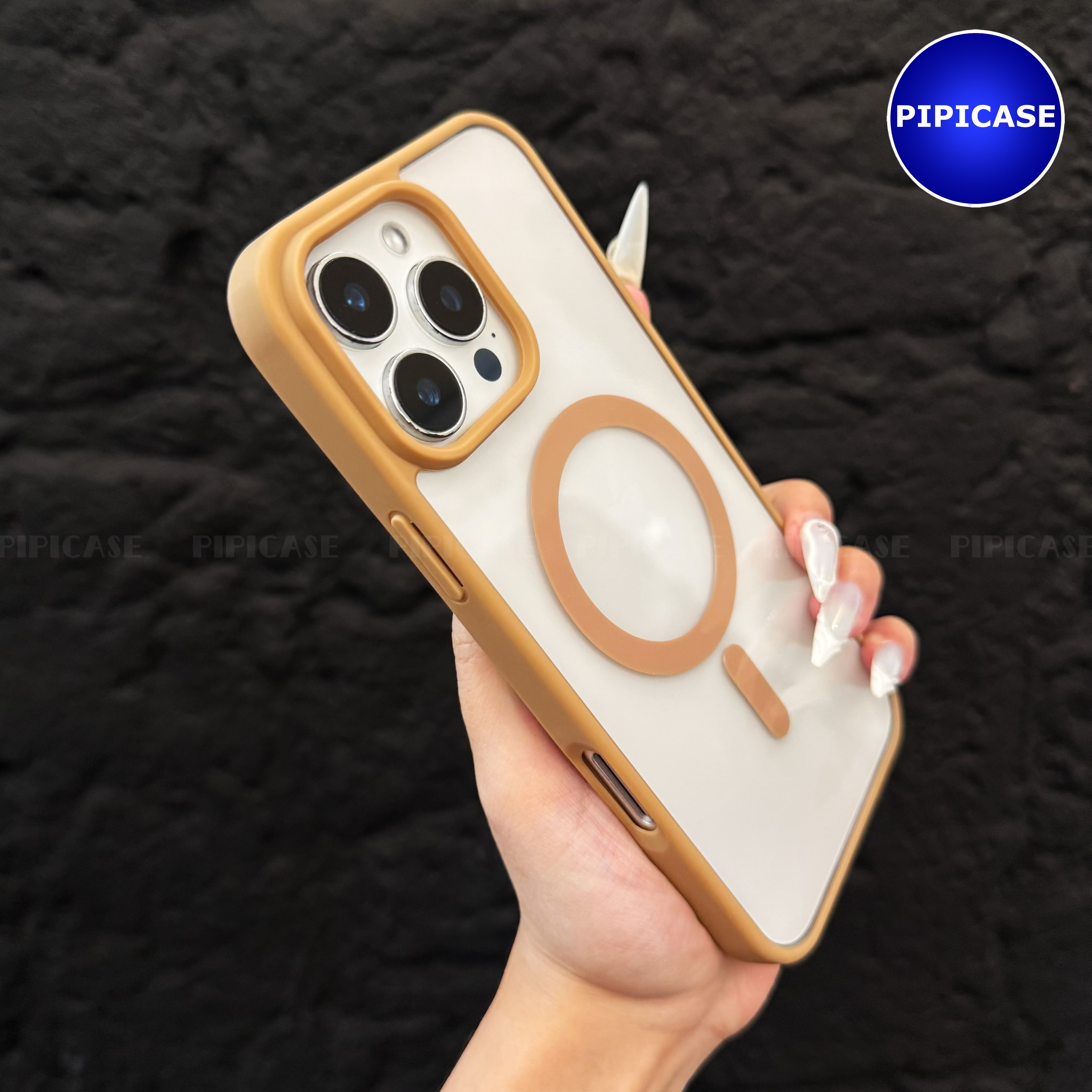 Ốp Lưng iPhone 16 Pro - Chic - Nâu Nhạt_thumbnail_2