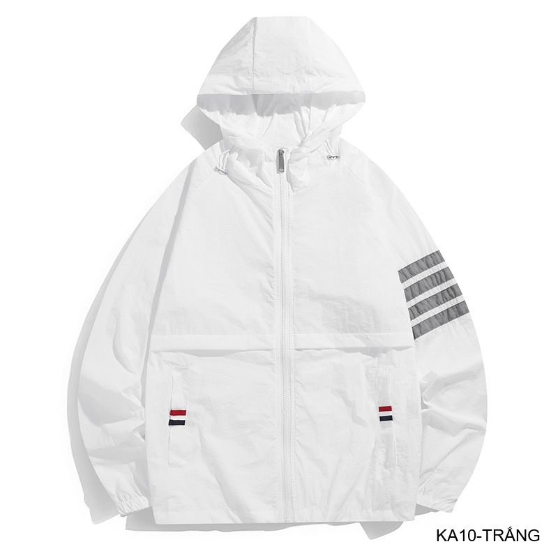 KA10 - Áo chống nắng nam nữ siêu mỏng thoáng khí, form rộng, tay dài có mũ, 3 màu xanh đậm trắng xám_thumbnail_14