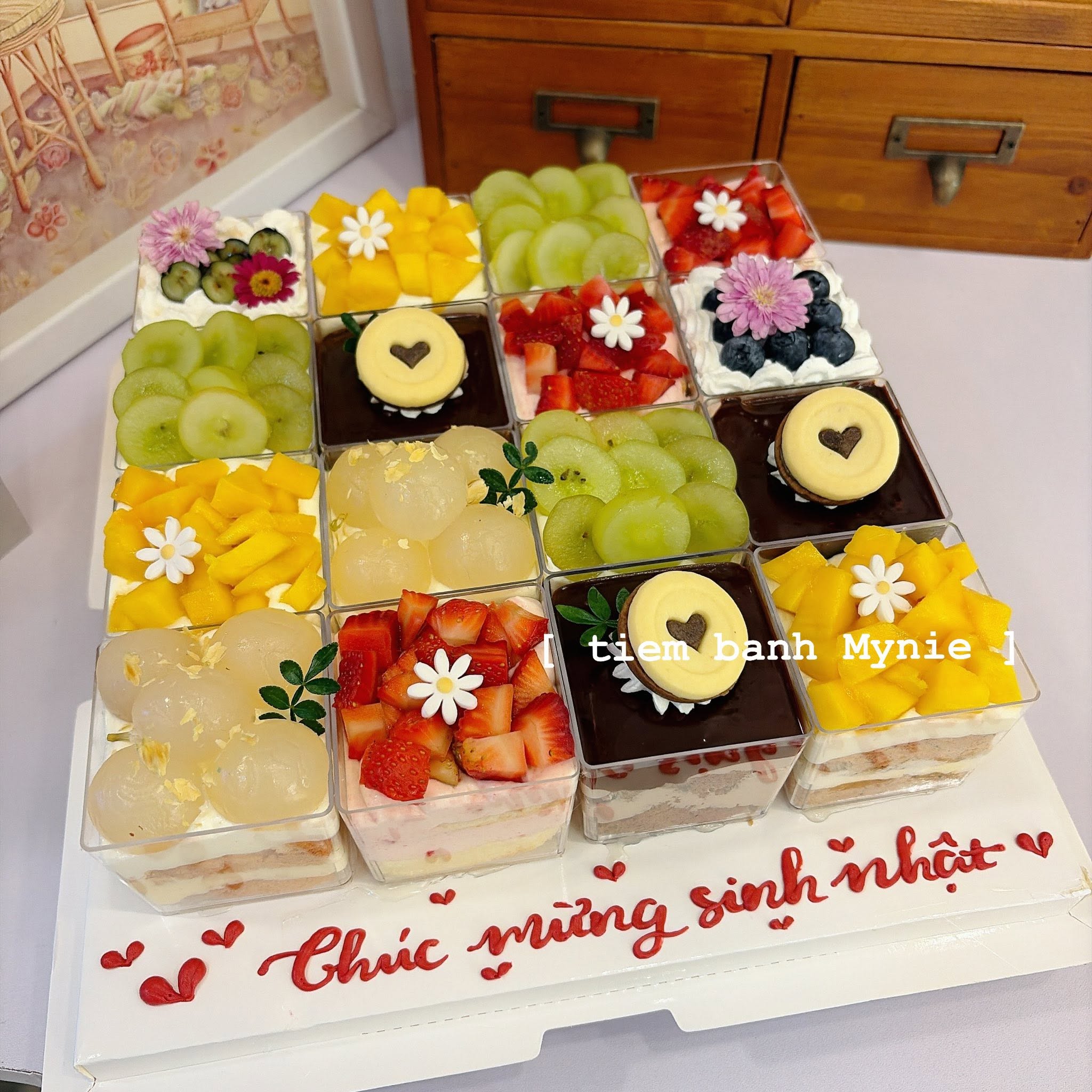 Set 16 bánh cốc mix vị
