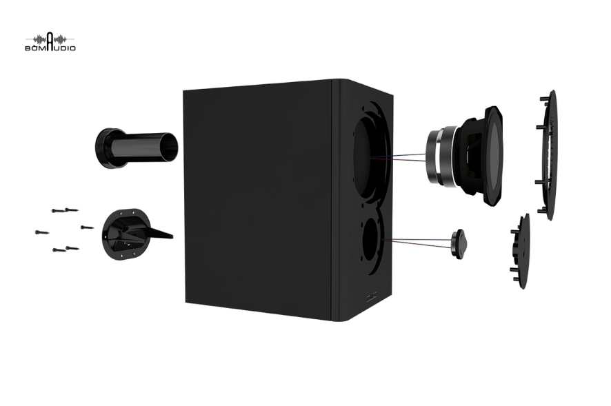 Mission LX-6 MKII thiết kế vị trí loa con đảo ngược