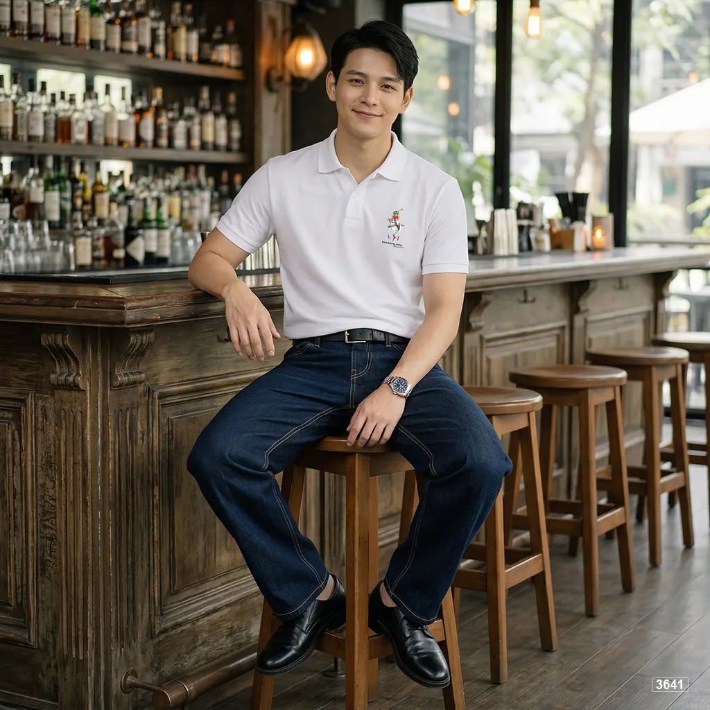 Áo polo cá sấu form regular đơn giản dễ phối Polux 3641_thumbnail_2