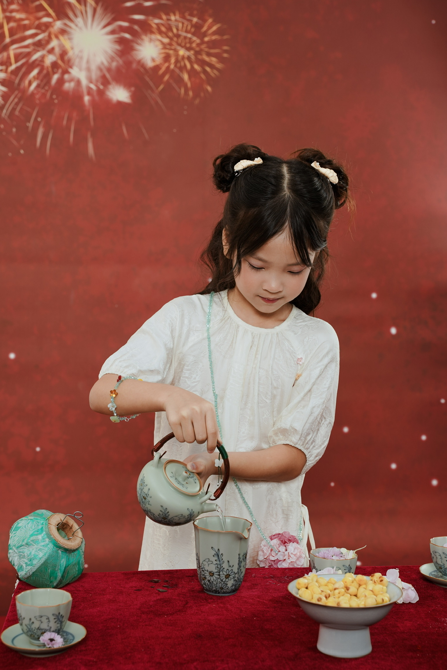 Tiểu An An - Áo Dài Bé Gái Tay Bồng '26
