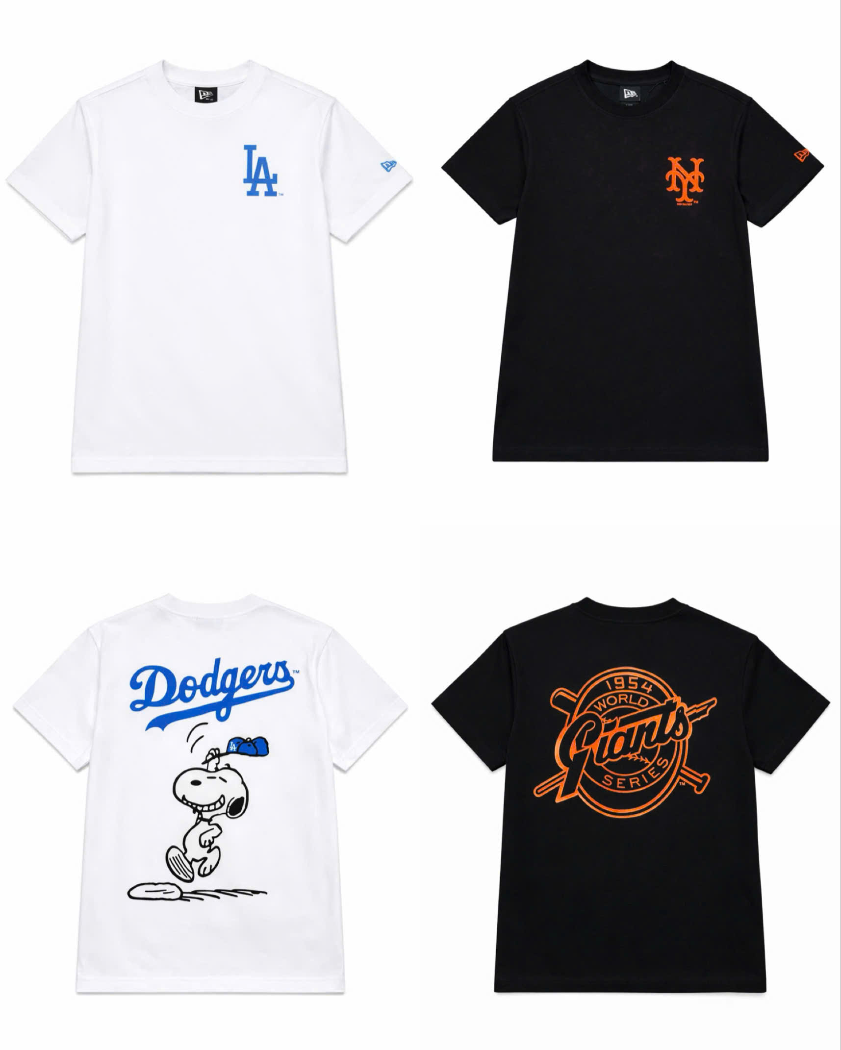 E525 ÁO PHÔNG NEW ERA IN CHỮ ( đen chữ cam , trắng chữ xanh dương )