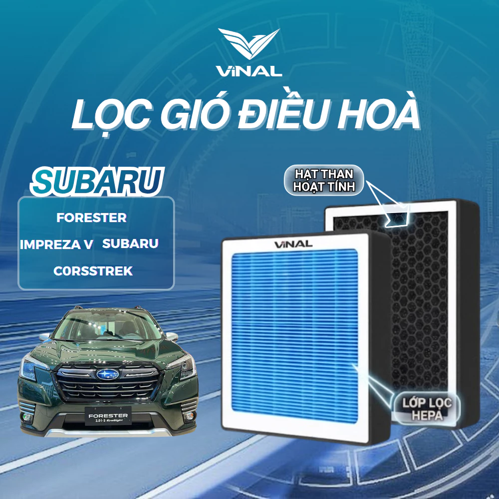 Lọc gió điều hòa ô tô SUBARU FORESTER, Outback, Legacy, Rex, Impreza V Hatchback, Impreza V Saloon, XVII Màng HEPA VINAL