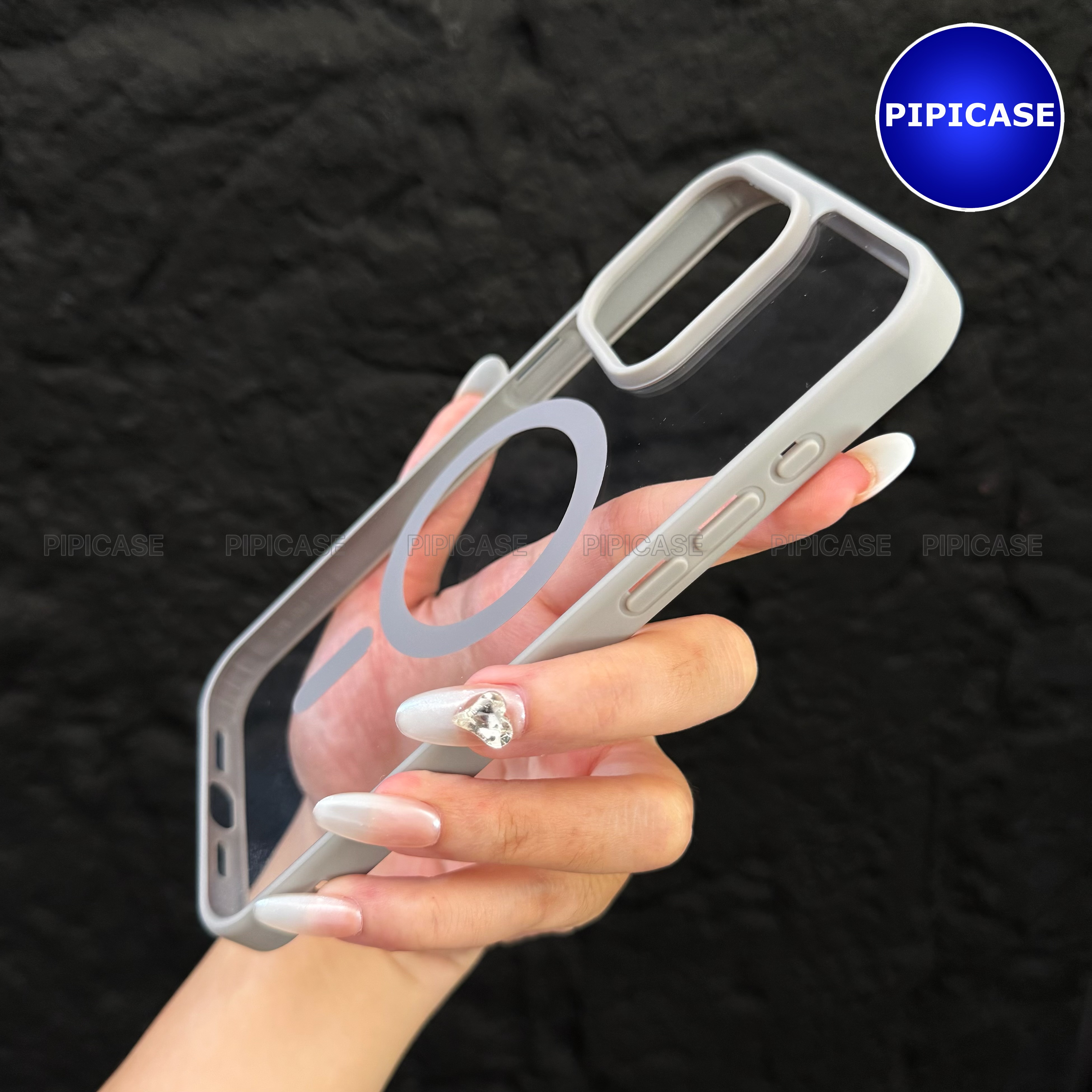 Ốp Lưng iPhone 14 Pro Max - Chic - Xám_thumbnail_11