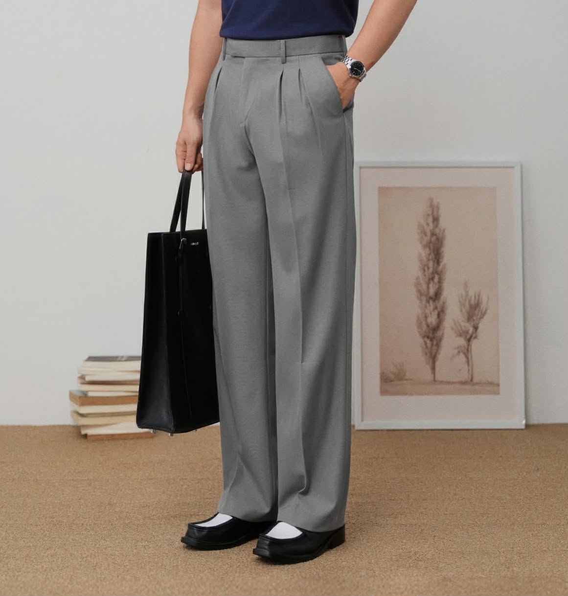 Quần Âu Silas Trousers Vải Tuytsi Form semi-wide fits_thumbnail_5