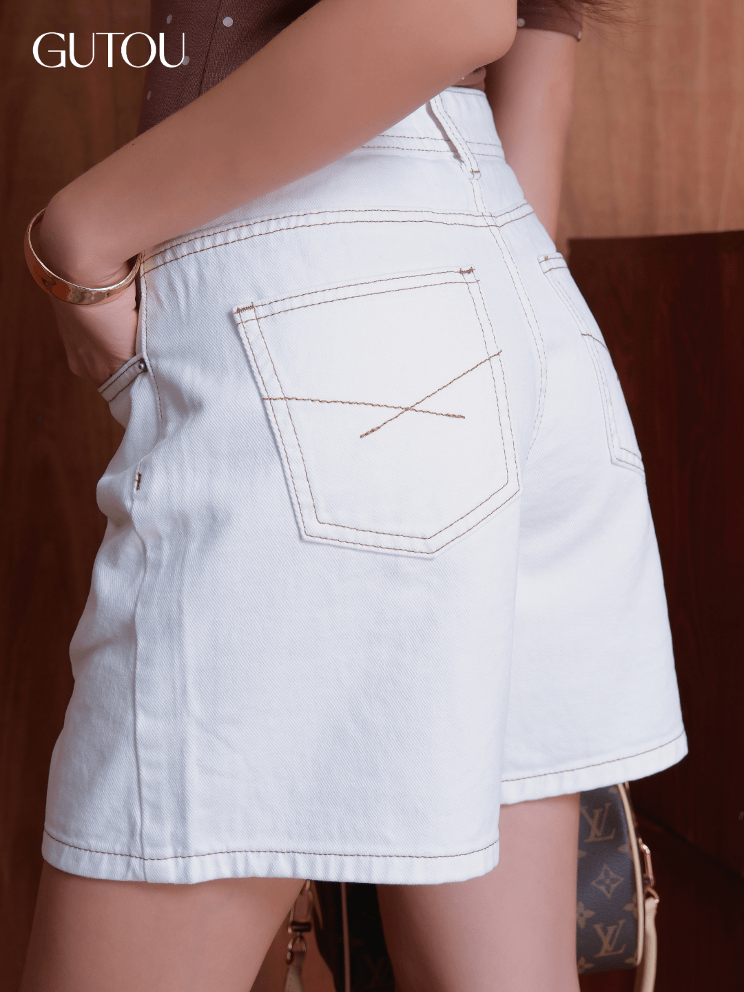 [ GUTOU ] Quần Jean Basic Fit Short_thumbnail_7