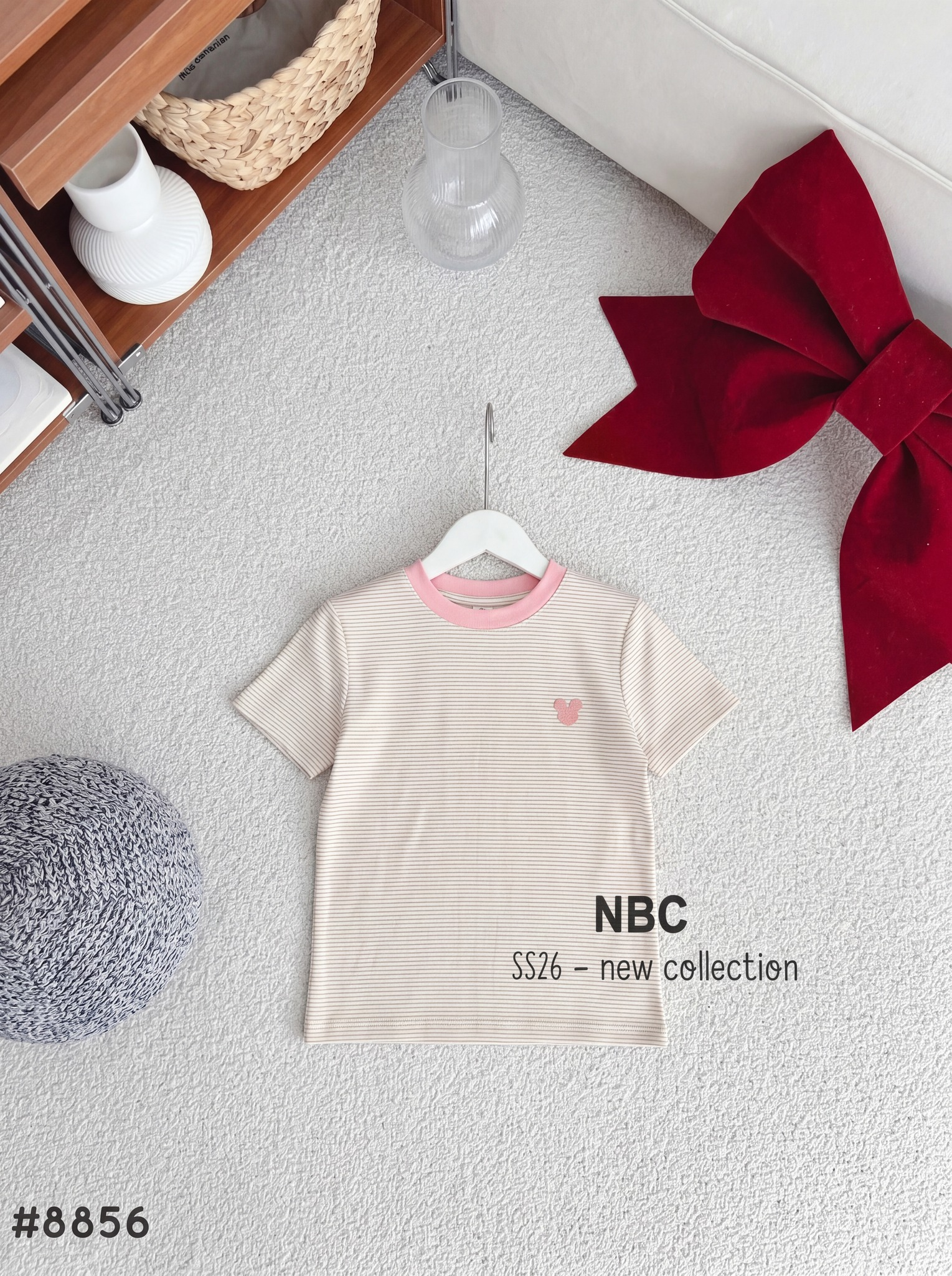 Áo Thun Nữ Korea sọc thêu đầu chuột NT.2600044 (C) (9990)_thumbnail_5