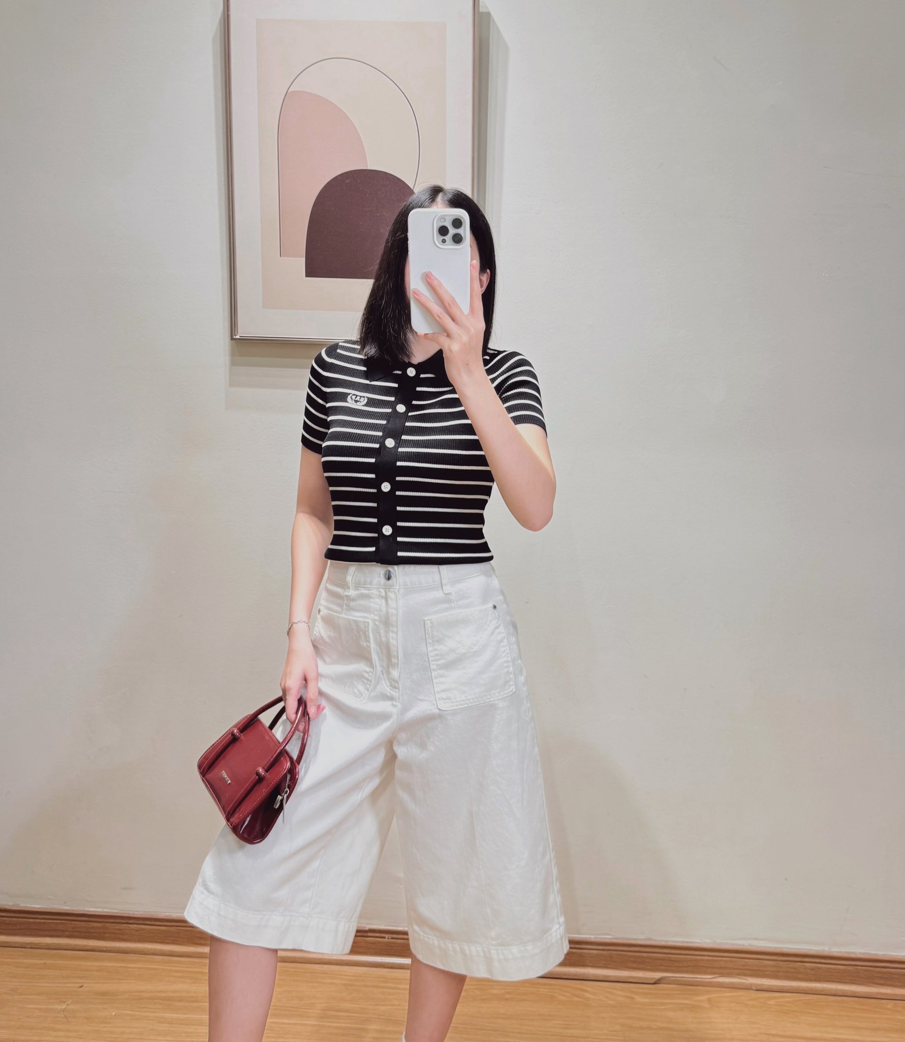 E747 SHORT JEAN TRẮNG LỠ PHỐI 2 TÚI XUẤT HÀN
