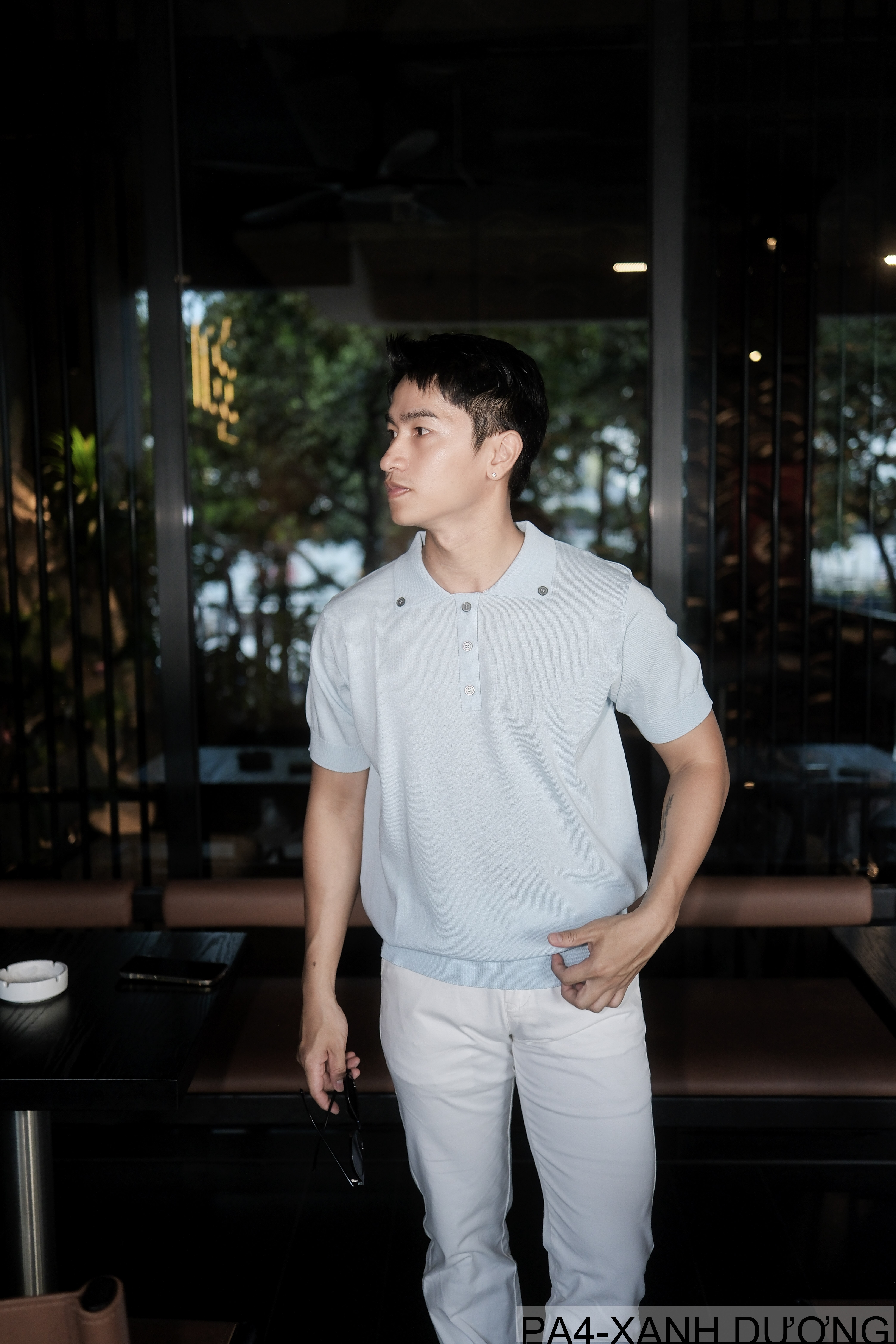 PA4 - Áo Polo Tay Ngắn Phong Cách Retro Mỹ Dáng Rộng, Chất Liệu Mềm Mại Thoáng Khí_thumbnail_8