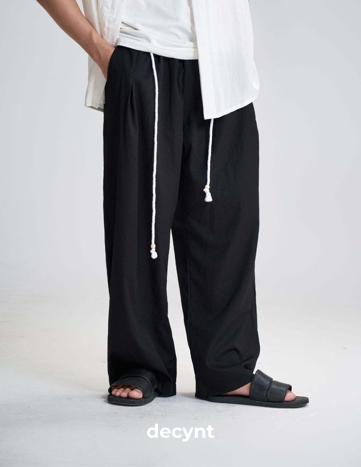 decynt Pants 02 - Quần dài cạp chun dáng suông chất kiệu kaki mềm rủ