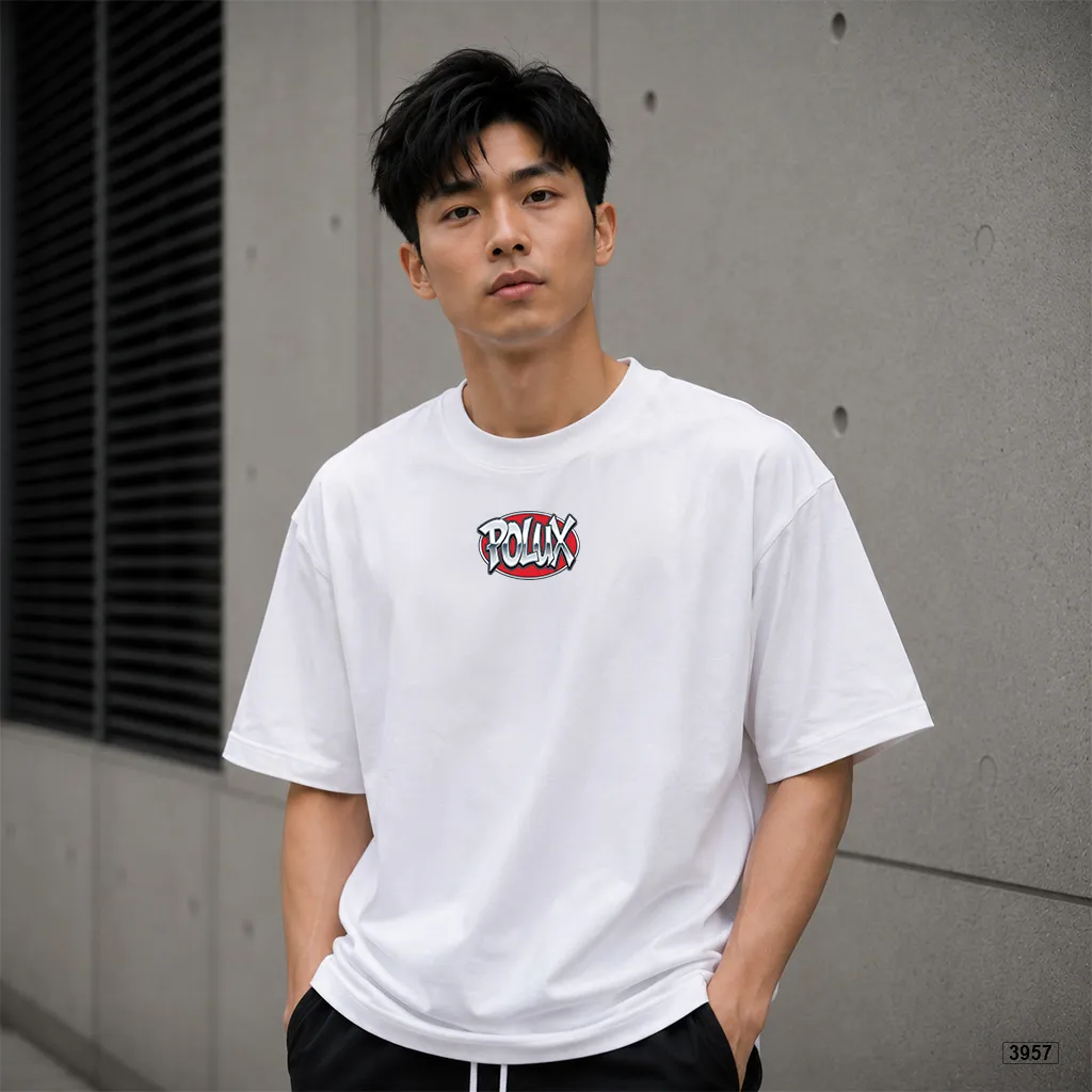 Áo thun nam form rộng basic logo Polux streetwear 3957_thumbnail_5