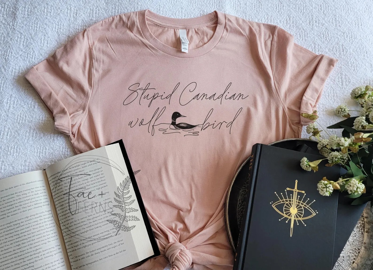 Canadian Wolf Bird T-shirt | Hockey Romance_thumbnail_3