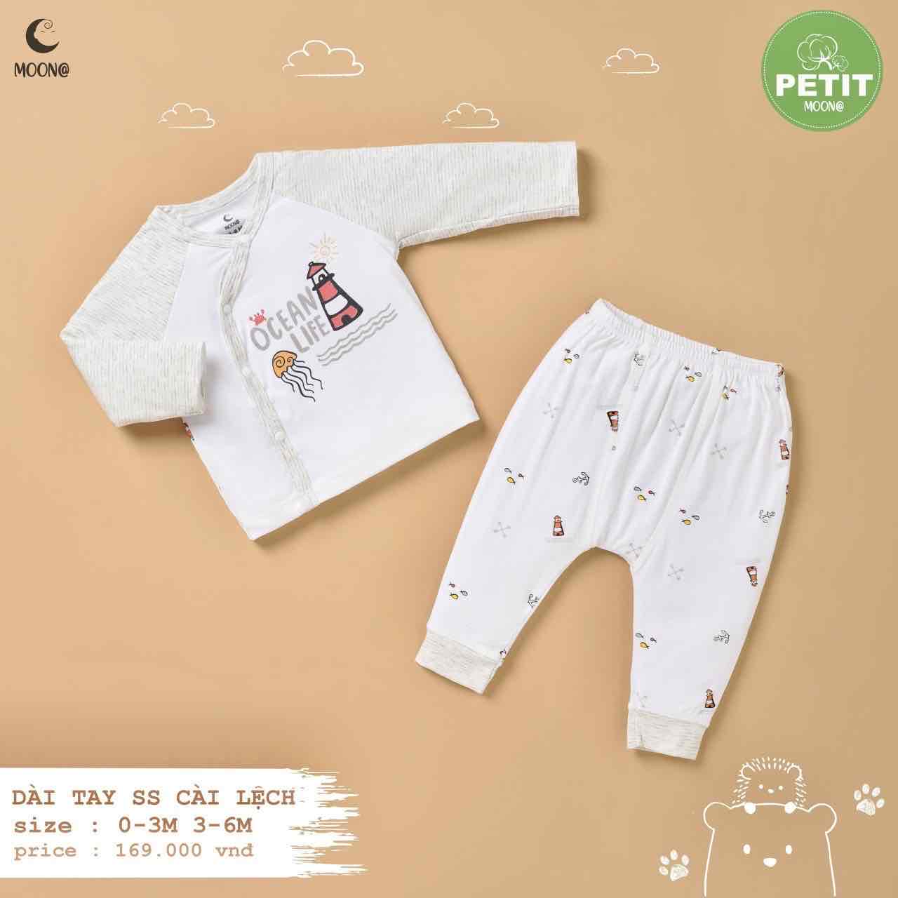 Bộ sơ sinh dài cài lệch thỏ gấu voi MOON_thumbnail_4