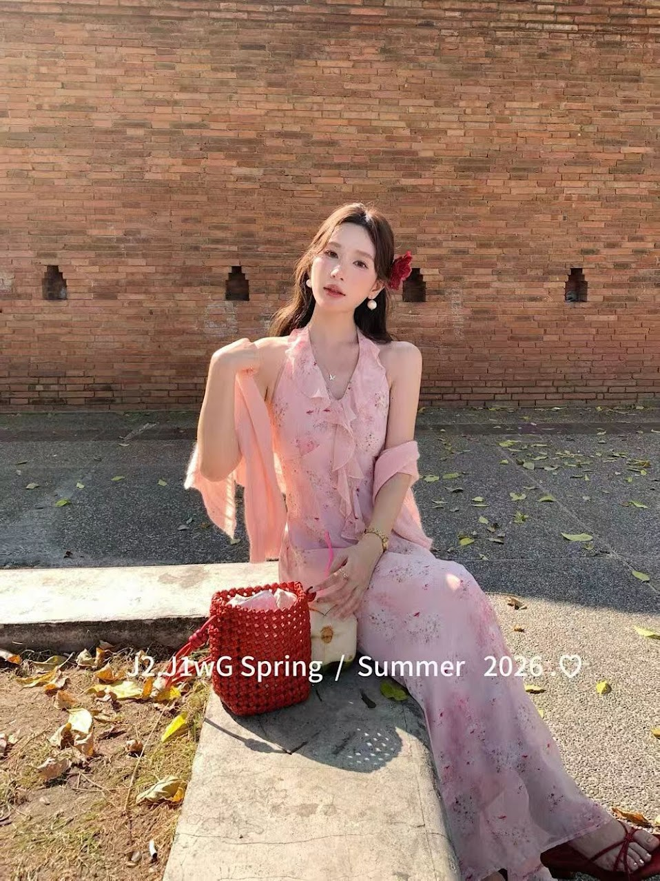 Lucas - Váy yếm zile dáng maxi bèo ngực vải hoa pastel_thumbnail_3