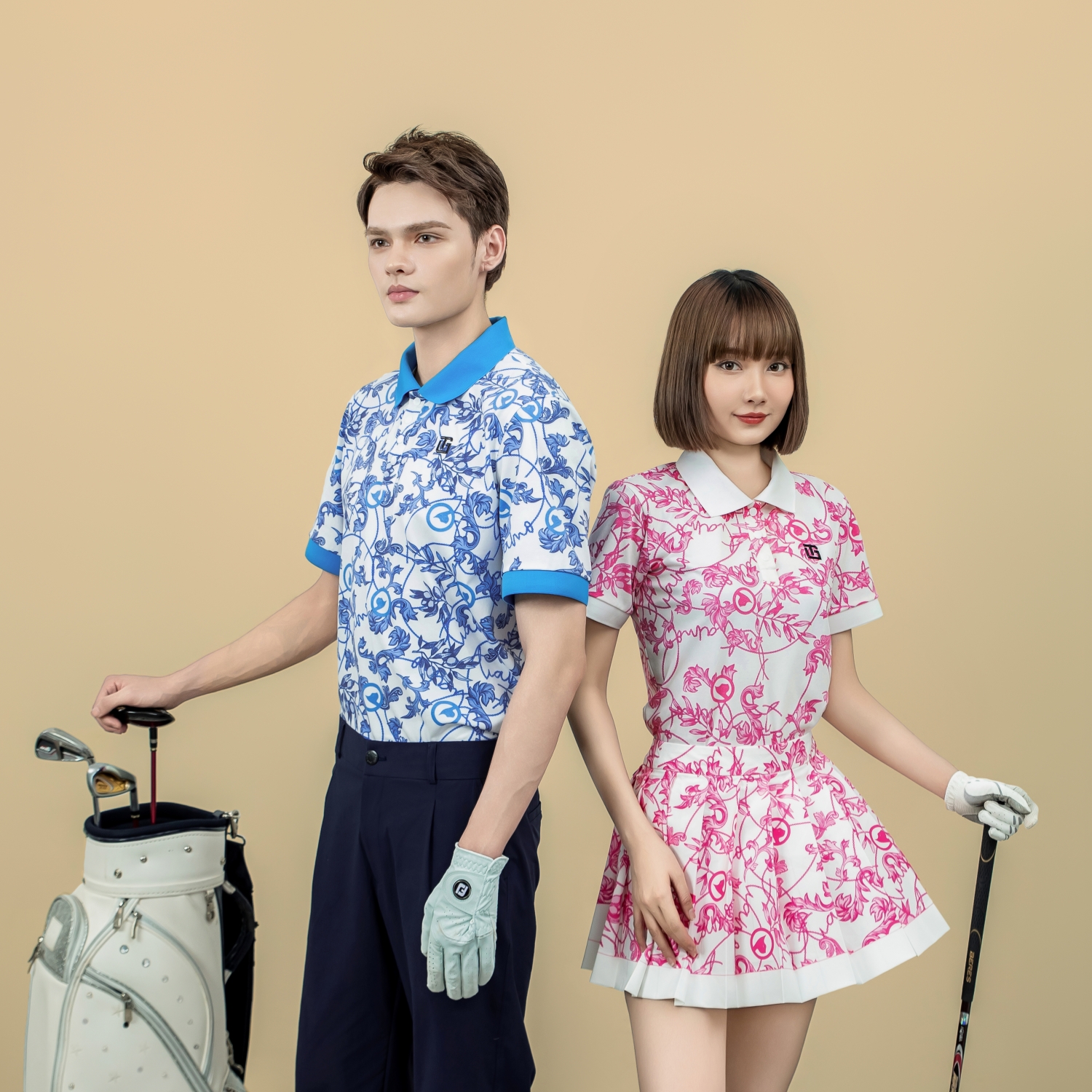 Áo Polo In Họa Tiết Baroque Nam Xanh_thumbnail_2