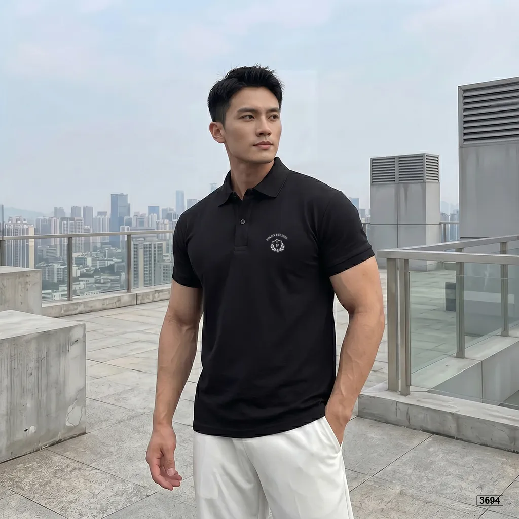 Áo polo nam form vừa chất cá sấu thoáng mát thiết kế cổ điển Polux 3694_thumbnail_4