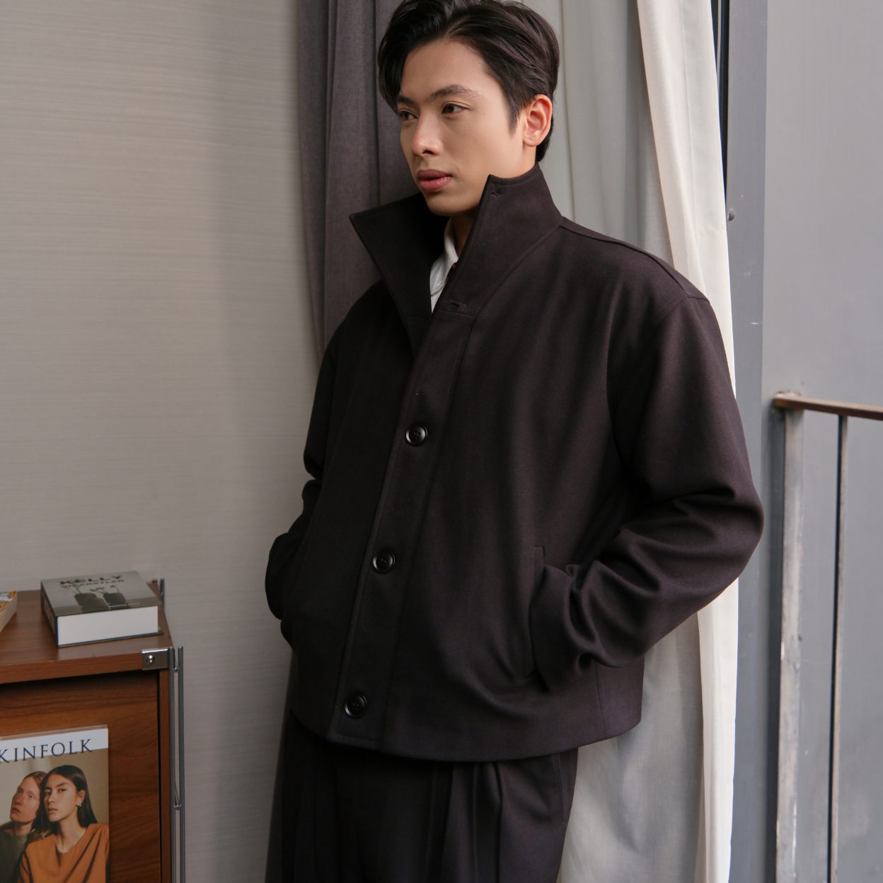 Áo Jacket Dear Heart Vải Dạ Form Regular_thumbnail_3