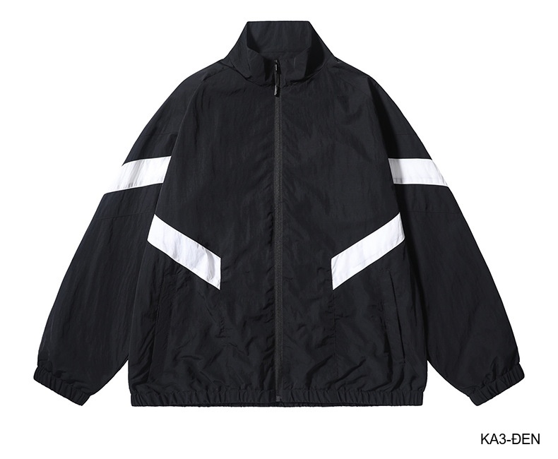 KA3 - Áo khoác nam dáng rộng phối màu cổ đứng phong cách thể thao thoáng khí mùa xuân thu_thumbnail_33