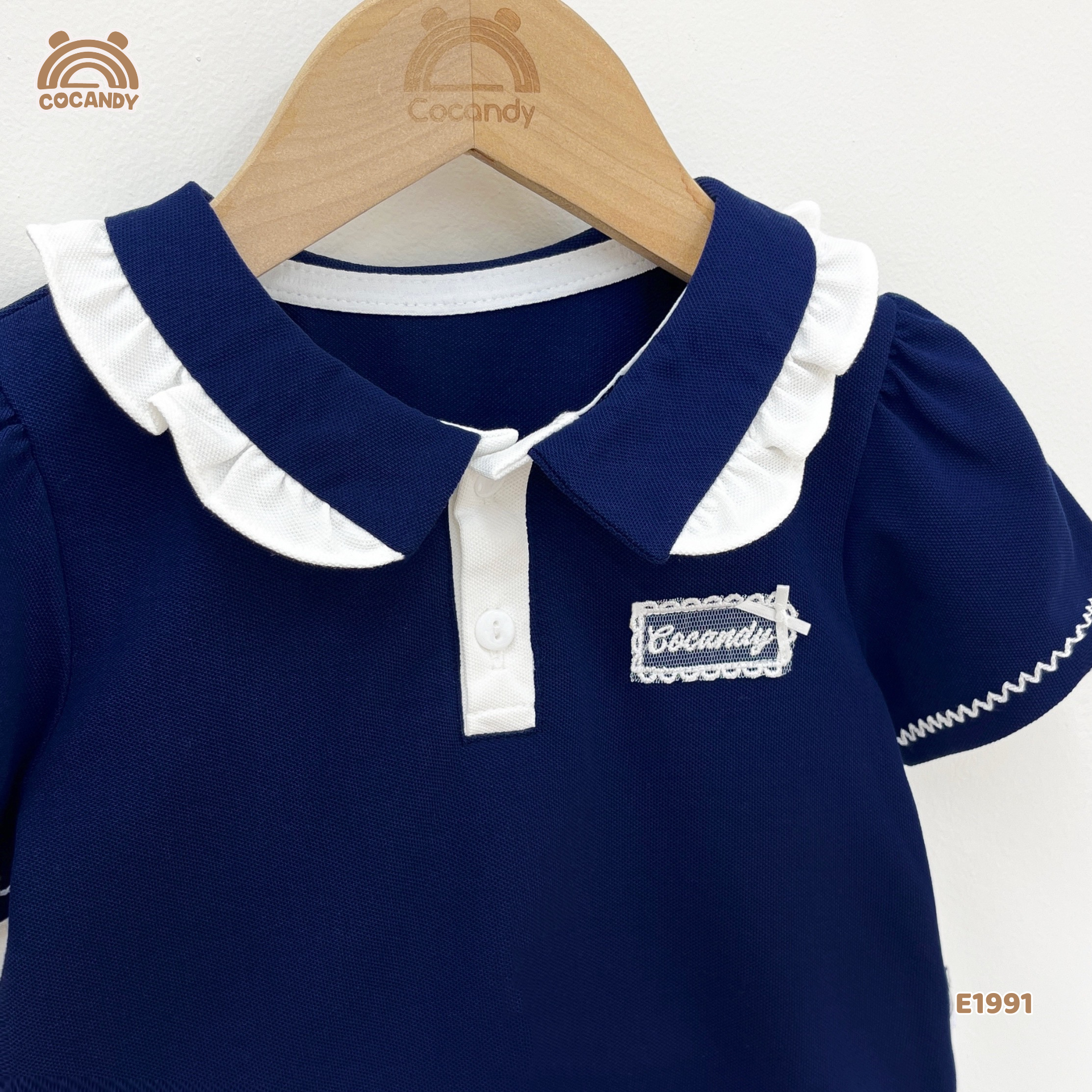 Áo cộc polo XANH THAN cổ phối bèo tag CCD_thumbnail_8