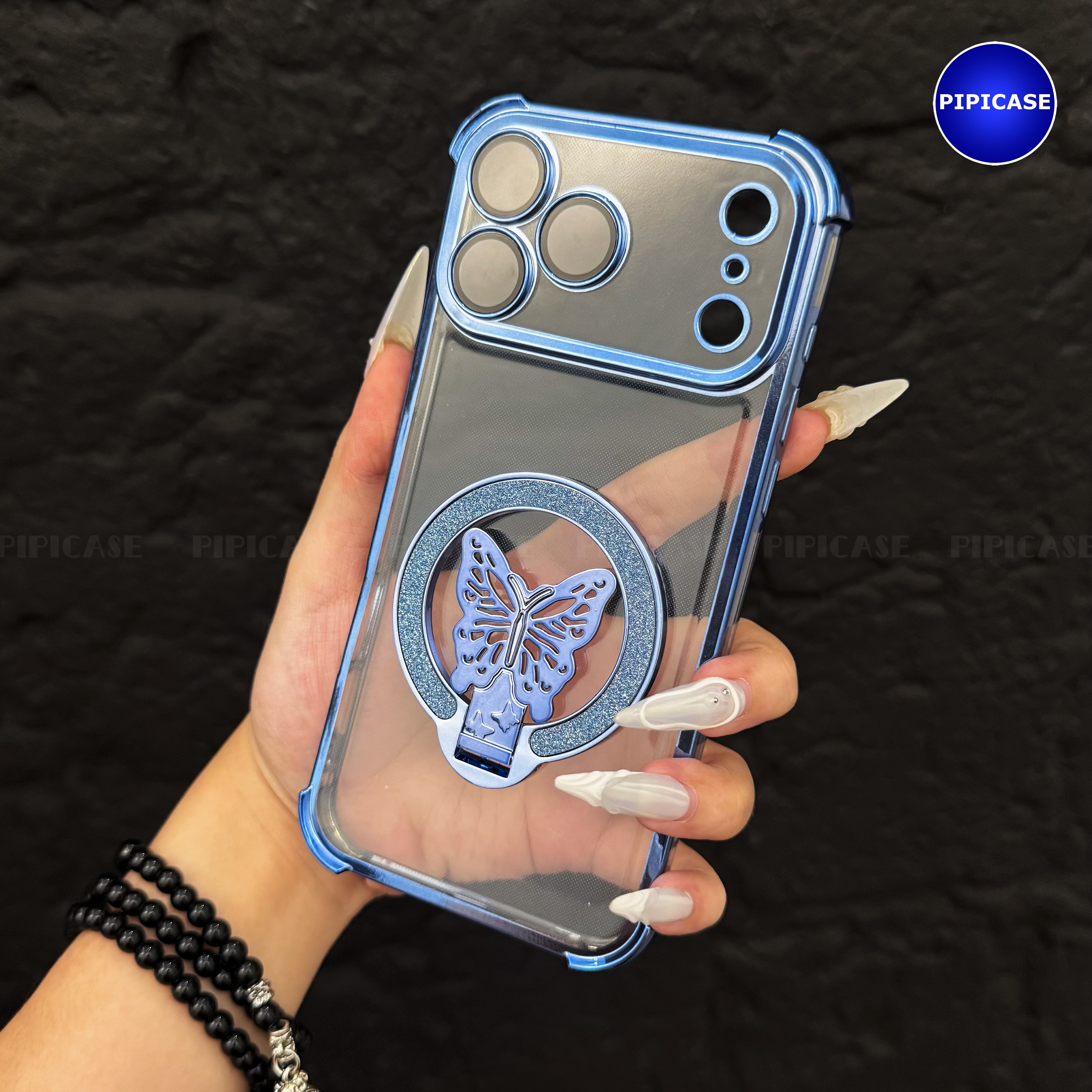 Ốp Lưng iPhone 17 Pro Max - MO - Xanh Nhạt