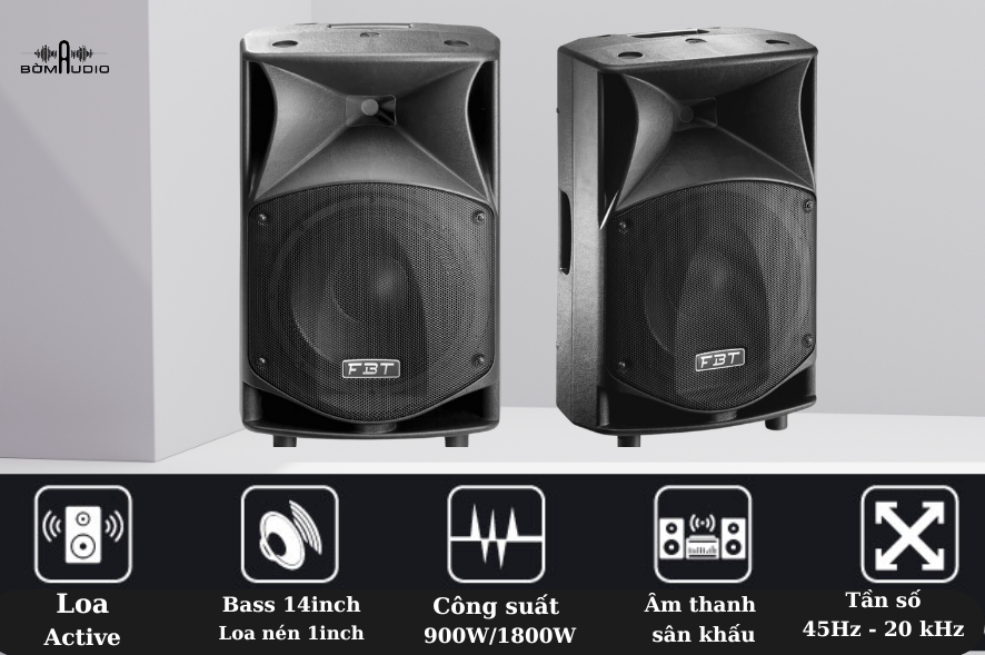 Đánh giá chất lượng loa liền công suất FBT J MAXX 114A