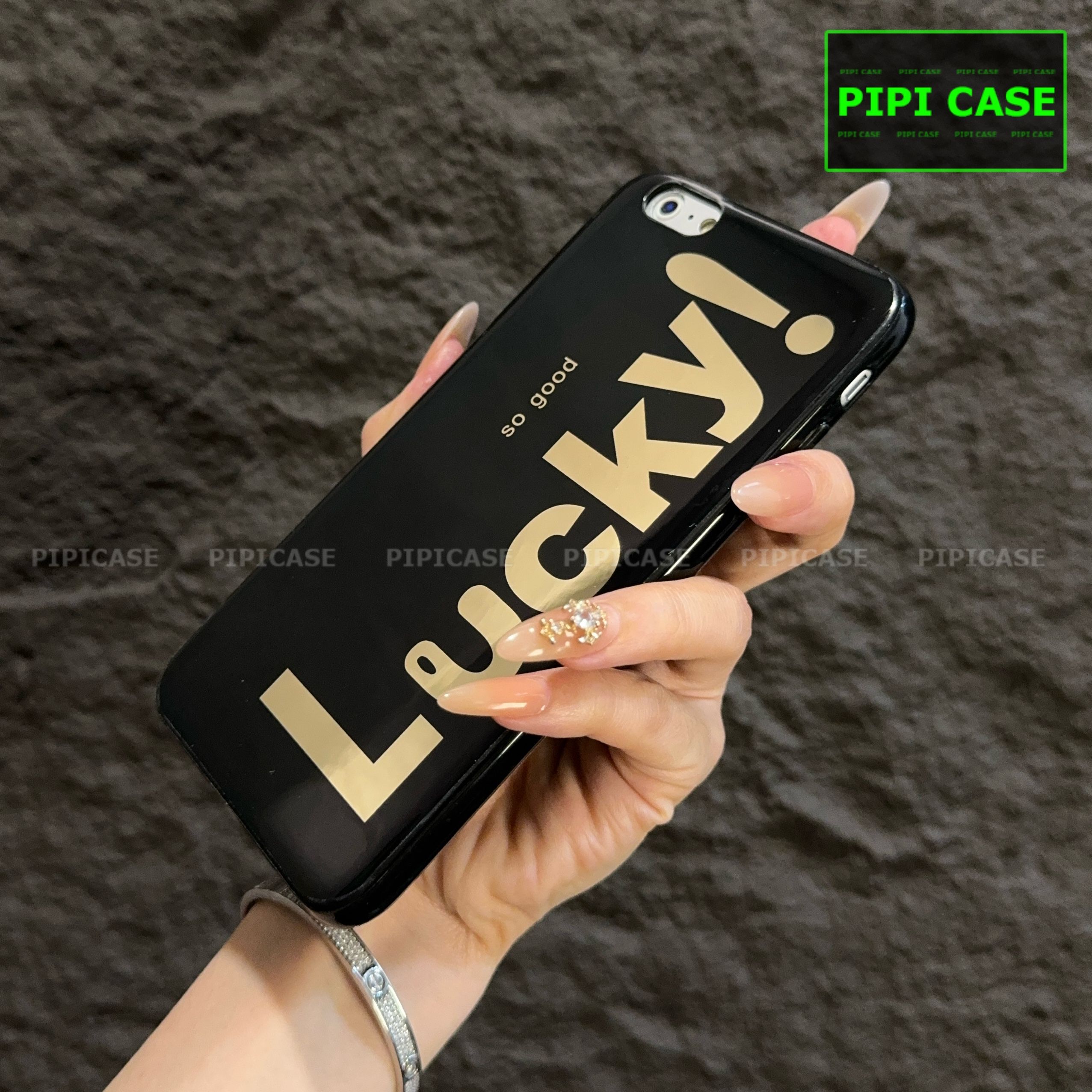 Ốp Lưng iPhone 6 Plus / 6S Plus - Lucky - Đen