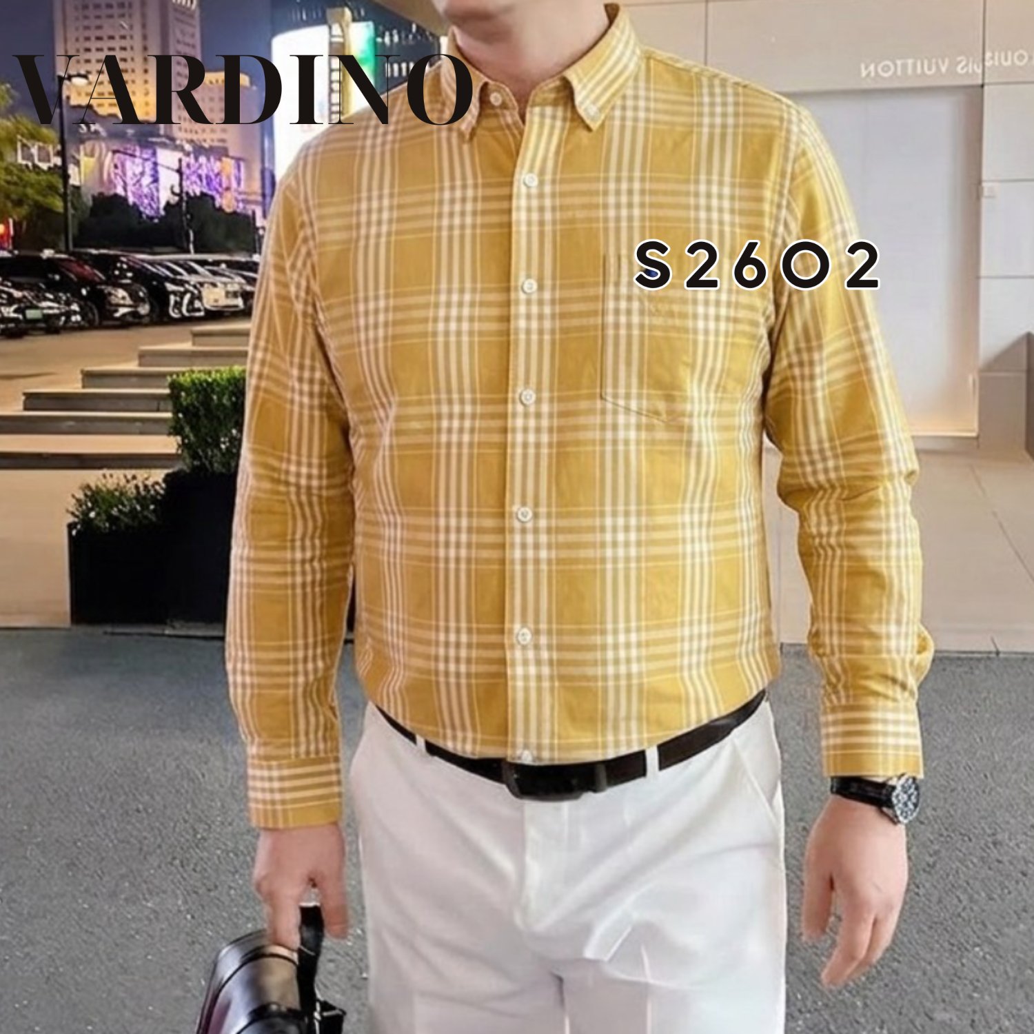 Sơ mi kẻ dài tay Vardino S2602_thumbnail_3