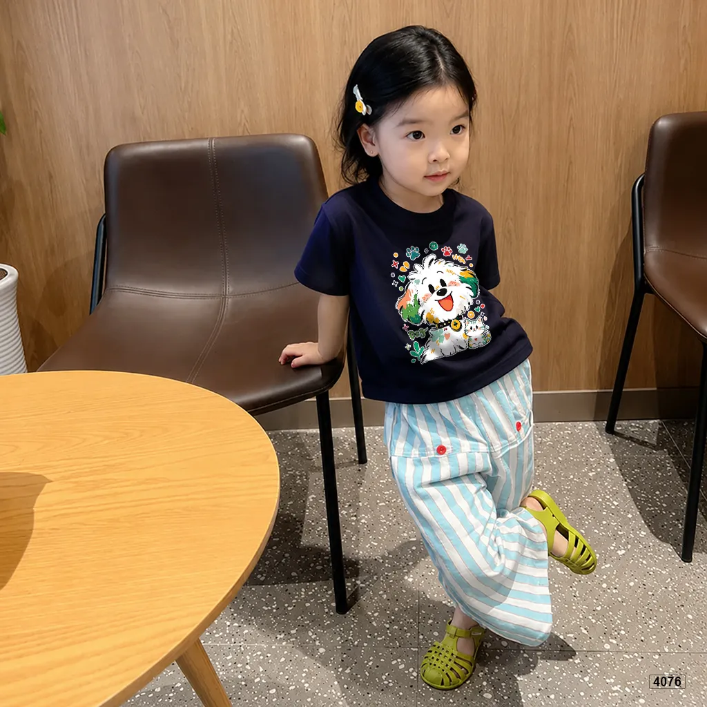 Áo thun bé trai bé gái Cún cầu vòng đáng yêu Kado 4076_thumbnail_2