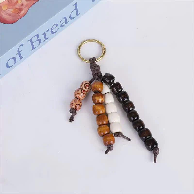 Móc Khoá Hạt Gỗ Vintage Phong Cách Boho Cá Tính Treo Túi Xách Balo PK053_thumbnail_3