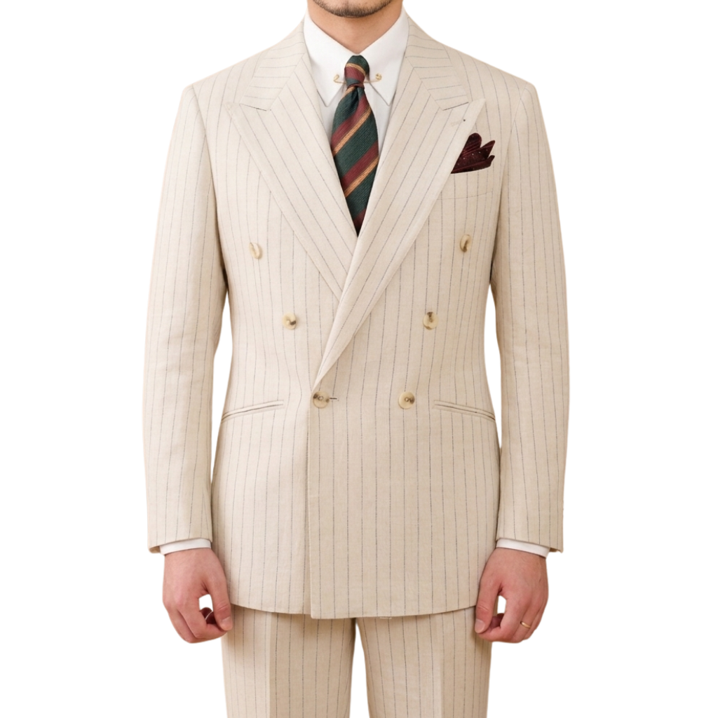 Bộ Suit Portofino Sọc Ivory