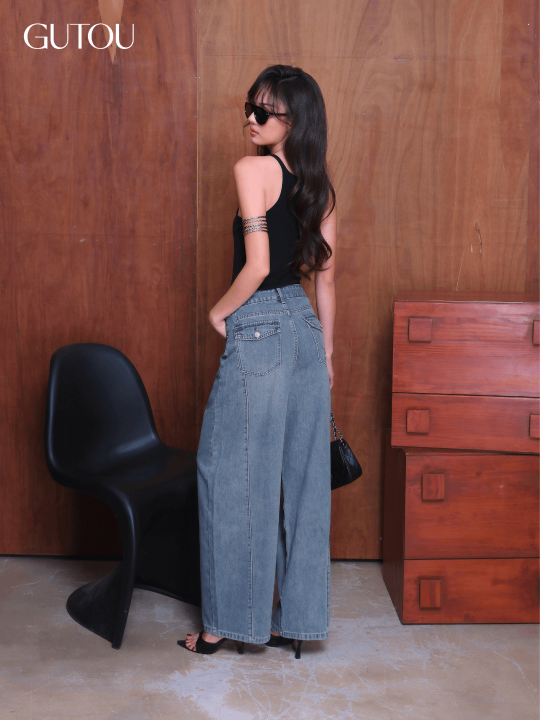 [ GUTOU ] Quần Jean Baggy Túi Thêu Kylie_thumbnail_2