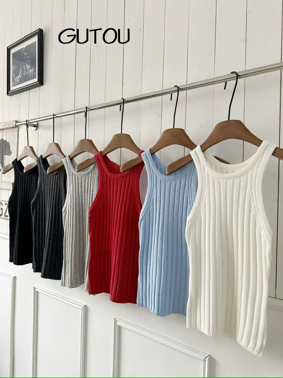 [ GUTOU ] Áo Tank Top Len Ôm Classic Knit_thumbnail_7