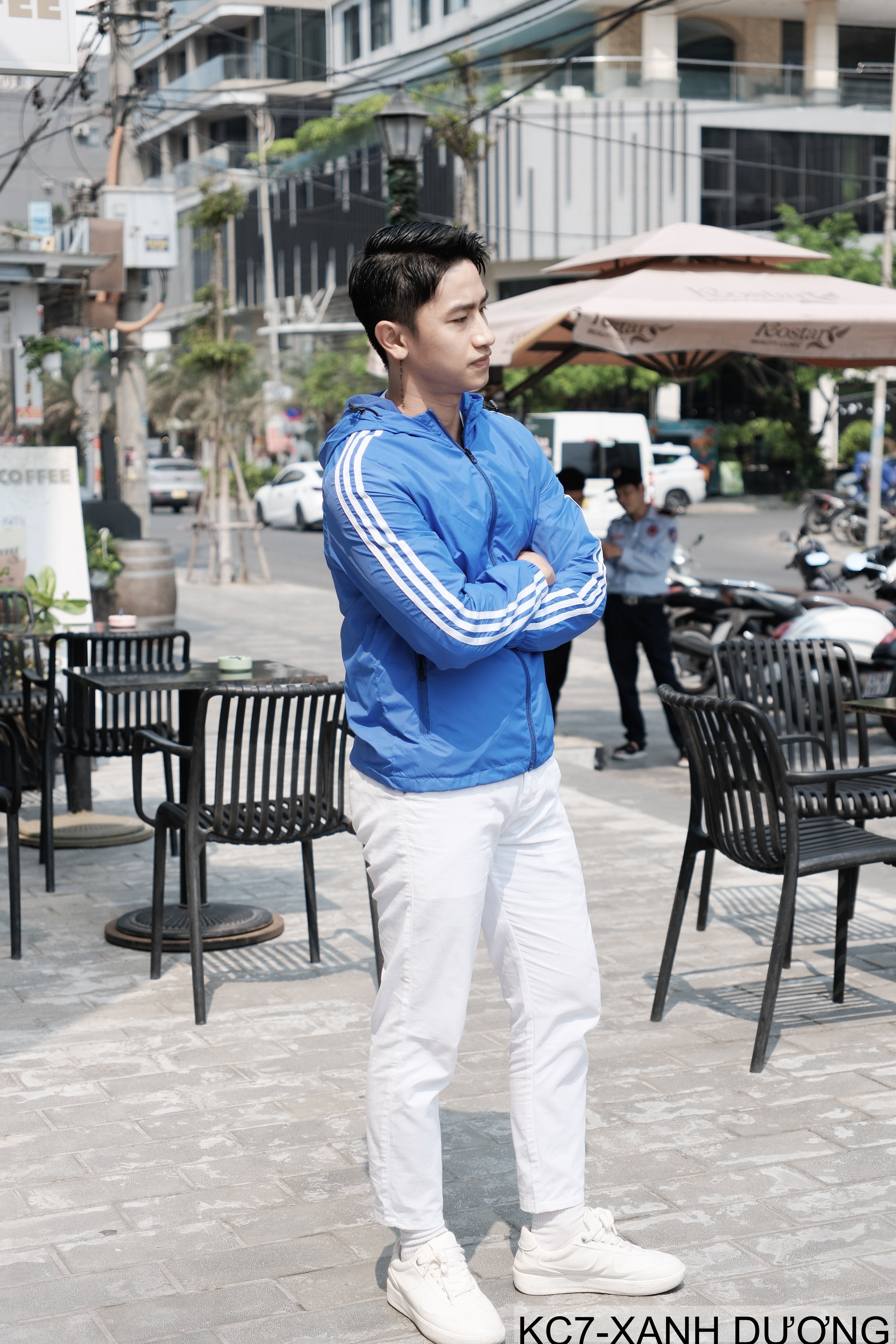 KC7 - Áo khoác nam thể thao oversize tay dài có mũ, chất liệu polyester thoáng mát, 3 màu xanh dương, đen, xanh đậm_thumbnail_25