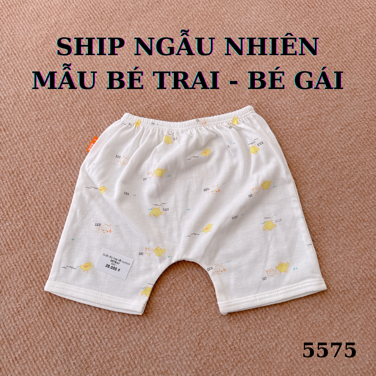 Quần đùi hoạ tiết cuncon