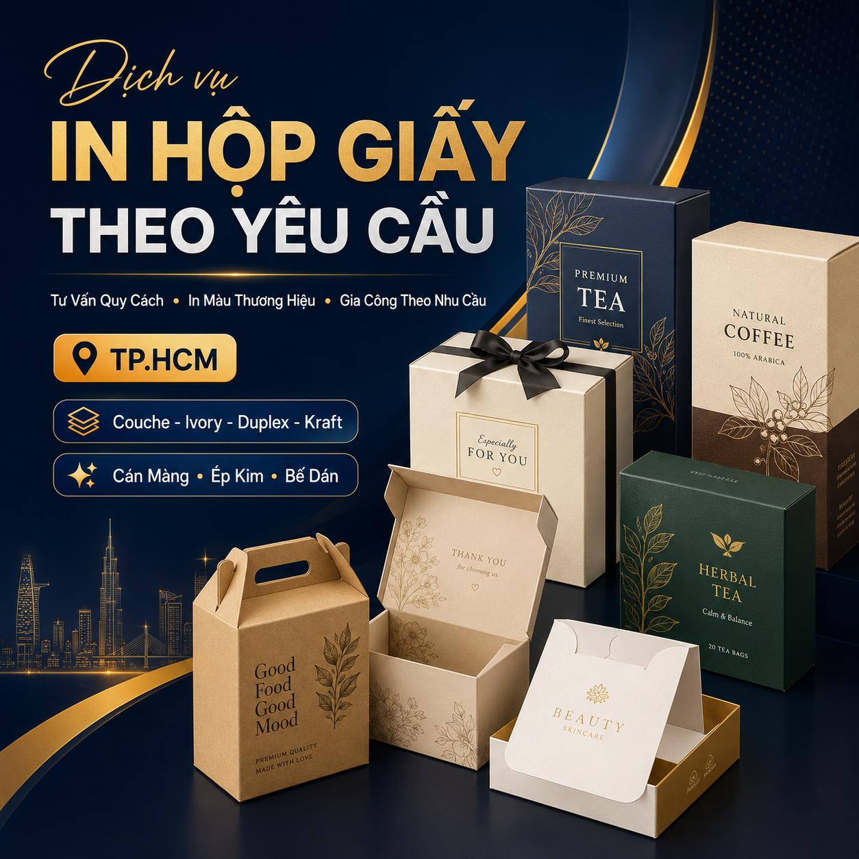 In Hộp Giấy Theo Yêu Cầu Tại TP.HCM | In Ấn SG