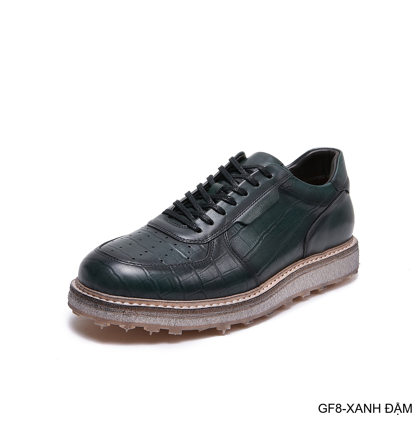 GF8 - Giày thể thao nam cổ thấp da bò họa tiết cá sấu đế Goodyear phong cách casual_thumbnail_20