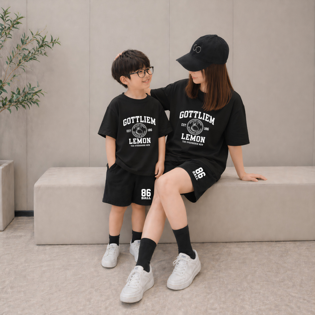 Bộ đồ cho mẹ và bé in GOTTLIEM LEMON - Loza Kids B675 B675