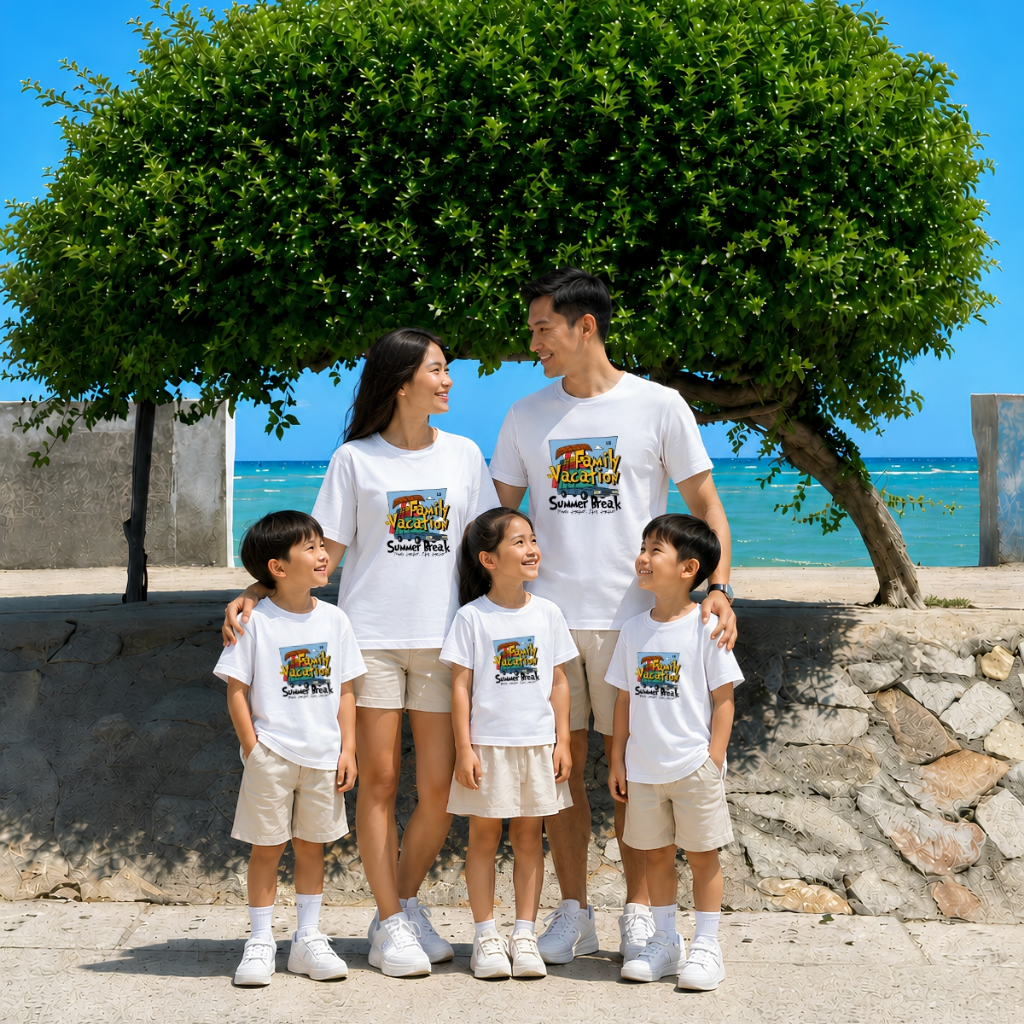 Áo phông gia đình hình Ôto Family Vacation - Loza GD005 GD005
