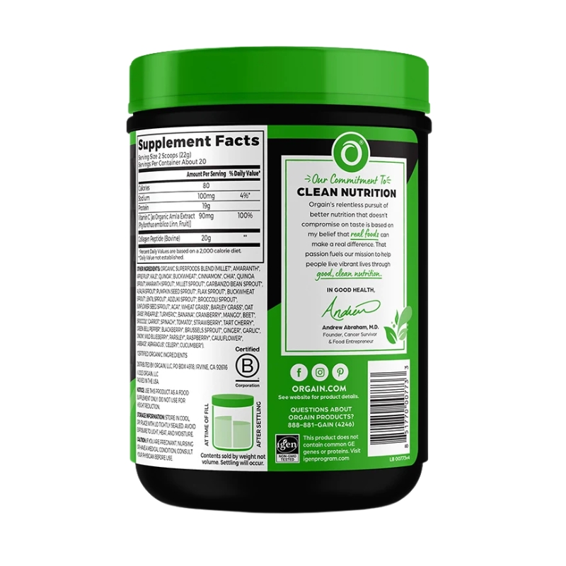 Orgain Collagen Peptides 50 Superfoods, 1Lbs_thumbnail_1
