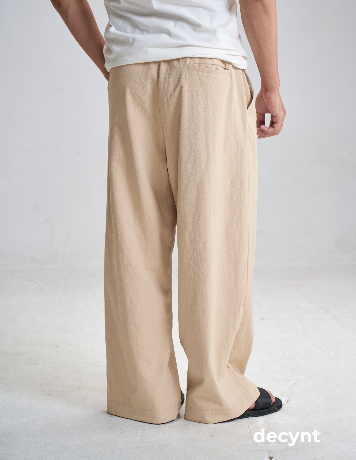 decynt Pants 02 - Quần dài cạp chun dáng suông chất kiệu kaki mềm rủ_thumbnail_2