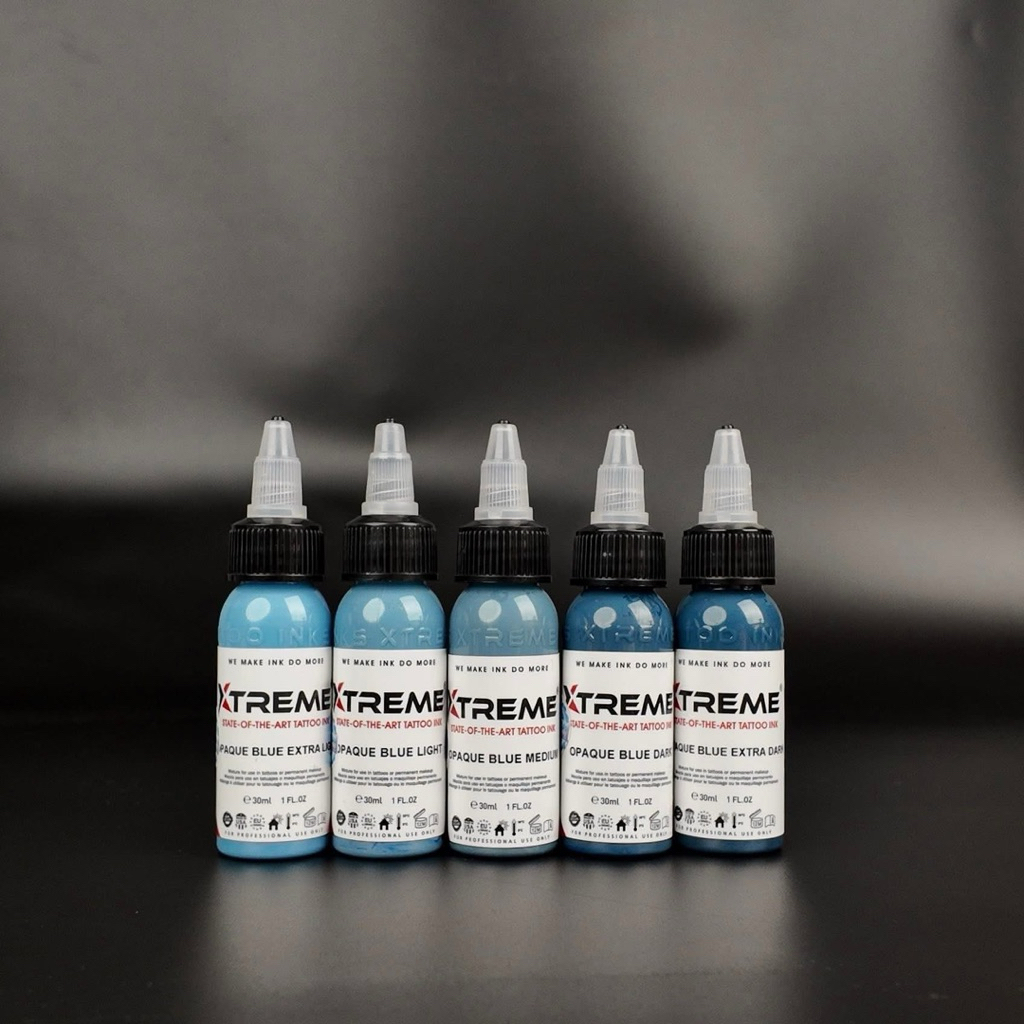 Opaque Blue Color Set - XTREME INK (1oz) - Made in USA - Hàng mới về (HSD: 2029)