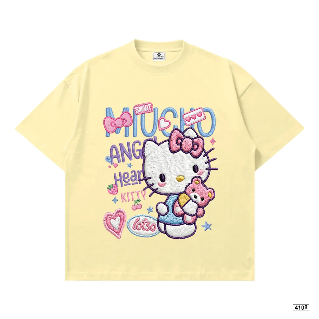 Áo thun nữ form boxy Mèo con đáng yêu Miucho 4108_thumbnail_8