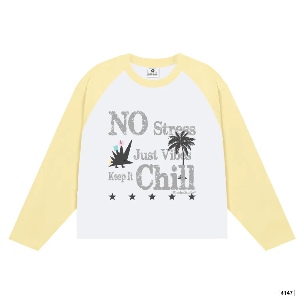 Áo thun boxy phối tay dài unisex Keep it chill Miucho 4147_thumbnail_10