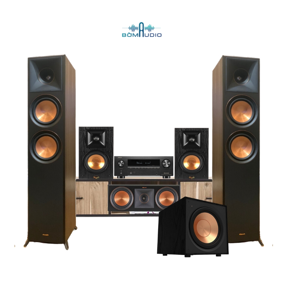 Combo Amply DENON AVR X3800H + Front KLIPSCH RP 5000F + Center KLIPSCH RP - 600C + Surround KLIPCH B100 + SUB KLIPSCH R - 101SW - B62_thumbnail_1