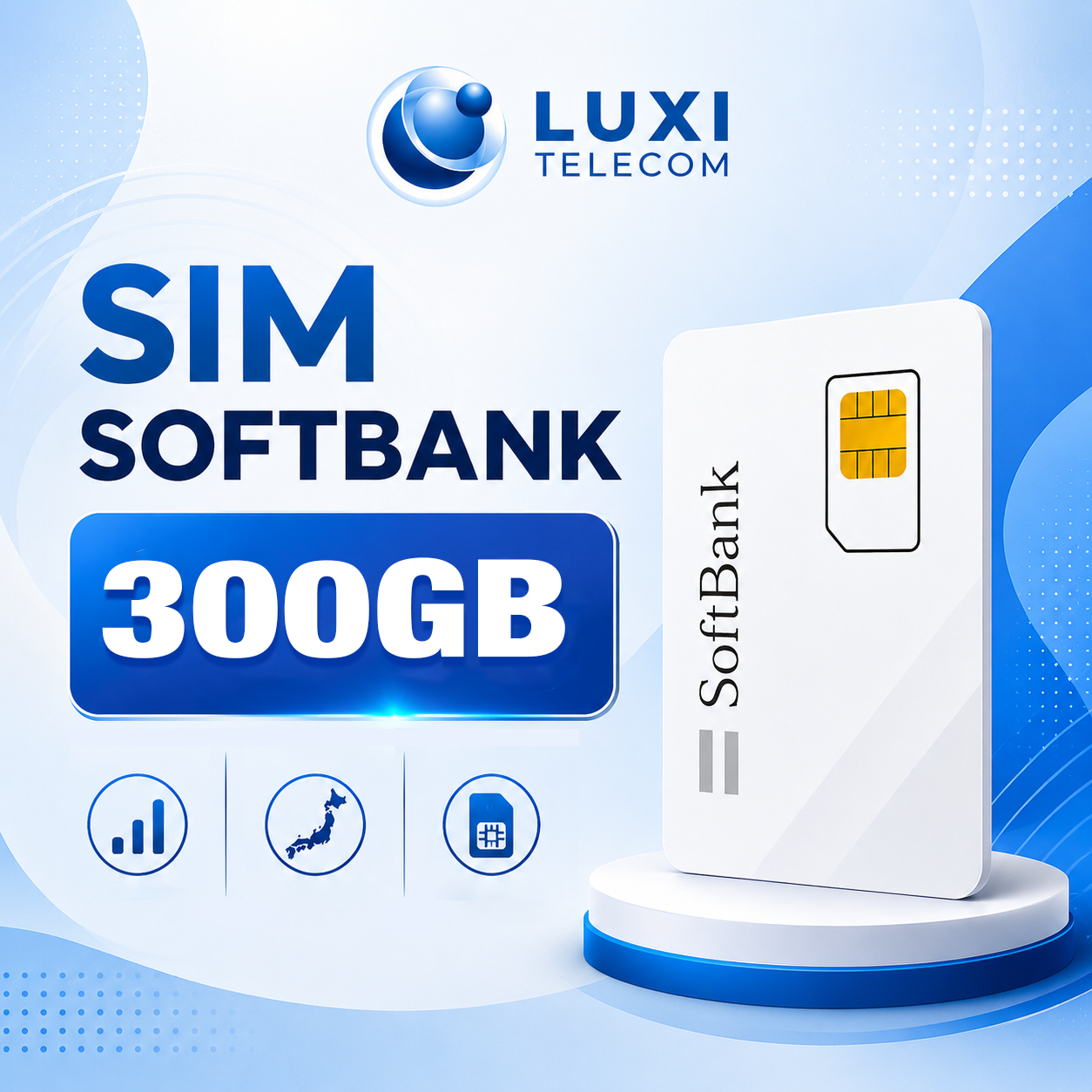 SIM Data SoftBank 300GB