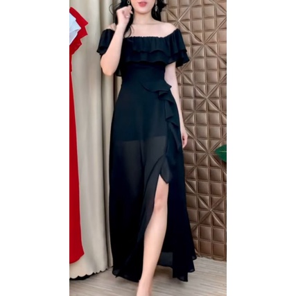 01 - CC - Maxi Party Dress Split