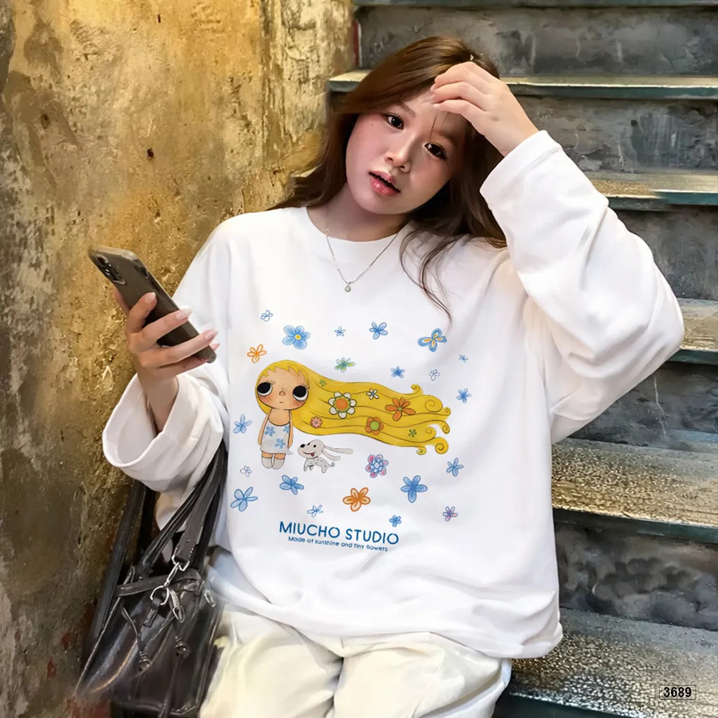 Áo thun nữ tay dài form boxy in cartoon Miucho 3689_thumbnail_2