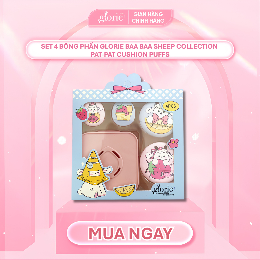 007 Set 4 bông mút + hộp