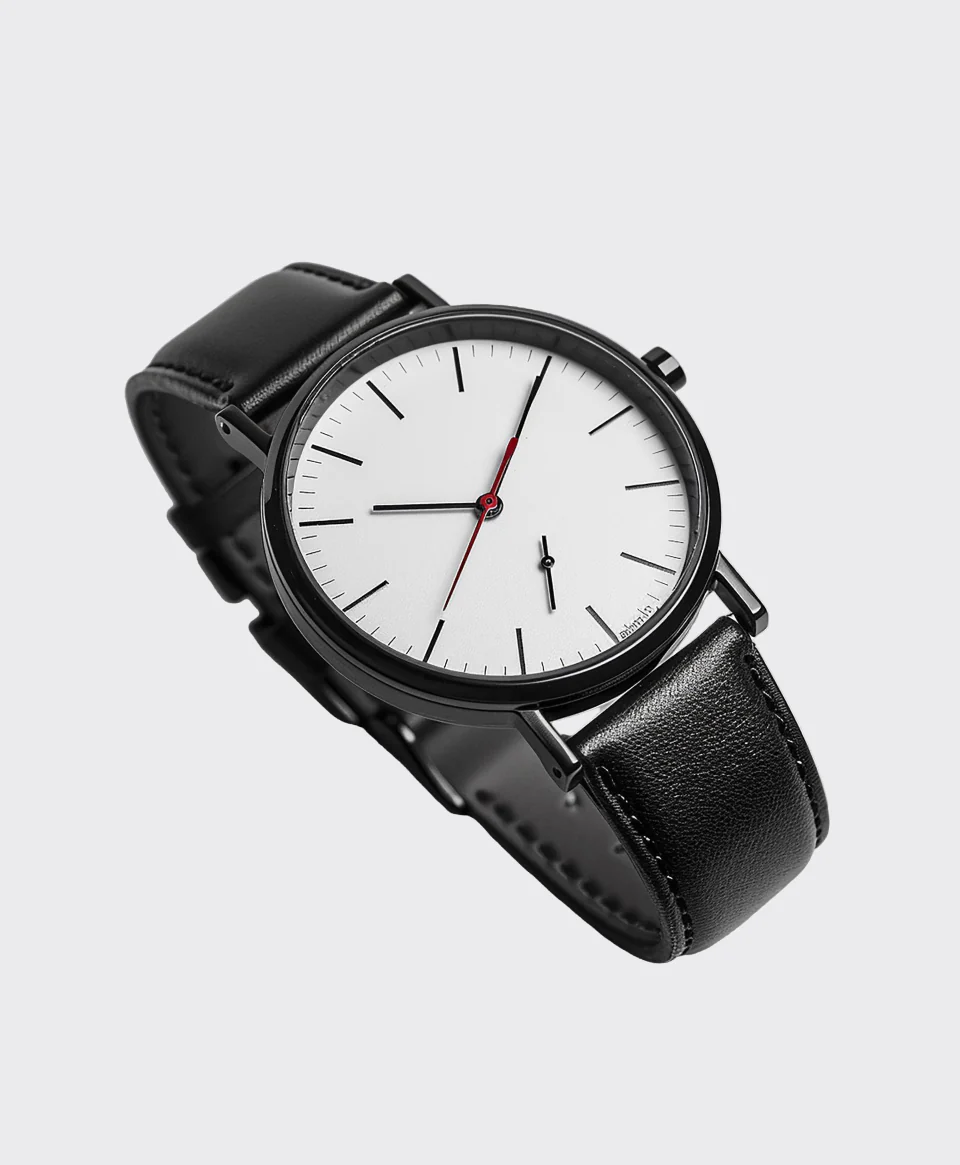 Clean Dial with Leather Band Watch_thumbnail_2